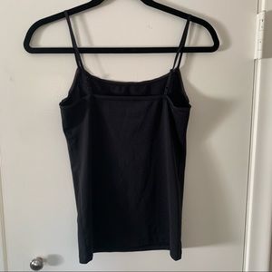Ann Taylor black mesh trim tank top